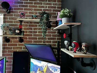 Industrial Pipe Shelf