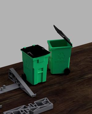 Mini trash can