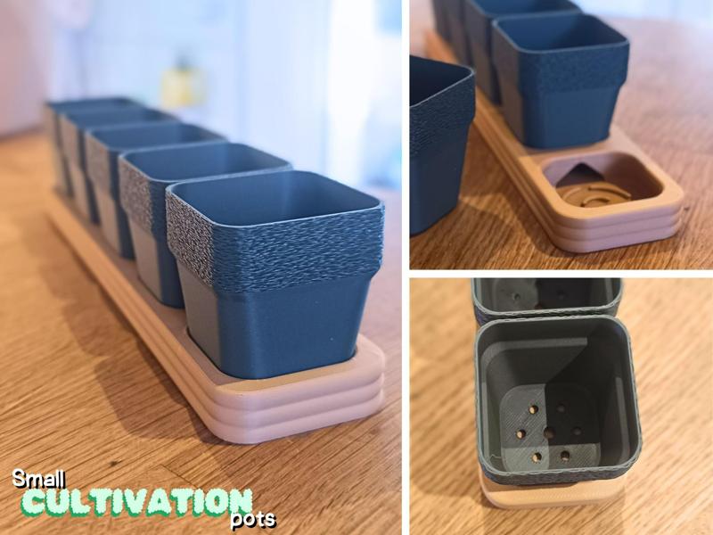 small cultivation pots