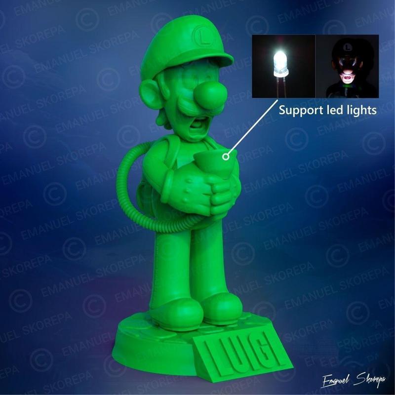 LUIGI LAMP 3D print