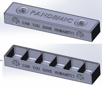 Pandemic Board Game Card and Cube Holders