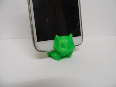 Pokemon Bulbasaur- Low Poly - Keyring  Phone Stand