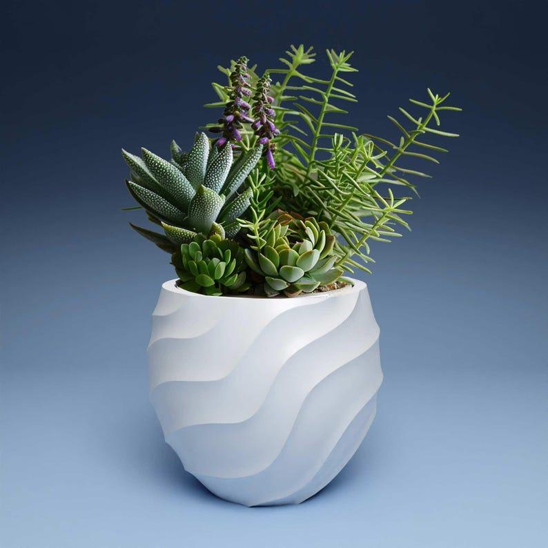 Plant pot with drainage STL 3D Printer file: instant download gardening decor