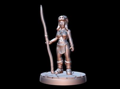 Barbarian Priestess (15mm scale)