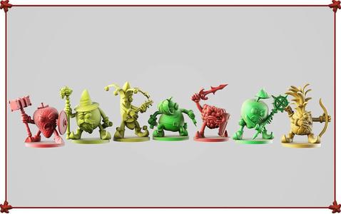Adventurous fruits 3D Model Collection