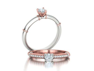 Engagement ring Promise ring Own design 3dmodel
