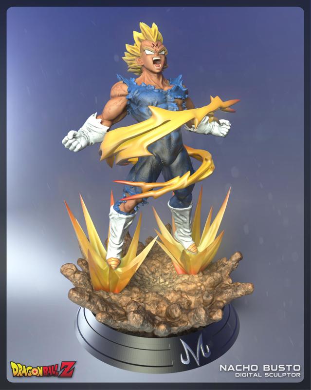 Majin vegeta dragon ball z - 3d print model