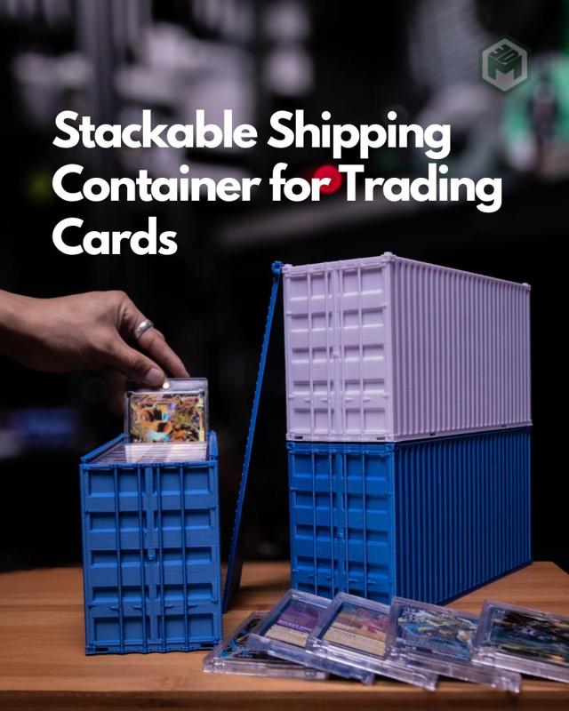 Stackable Shipping Container for Trading Card Cases 