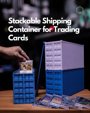 Stackable Shipping Container for Trading Card Cases 