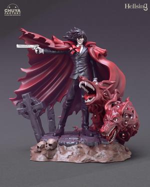 Alucard action figure with cape