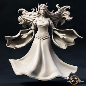 Elven Witch (28 and 75mm) - Presupported
