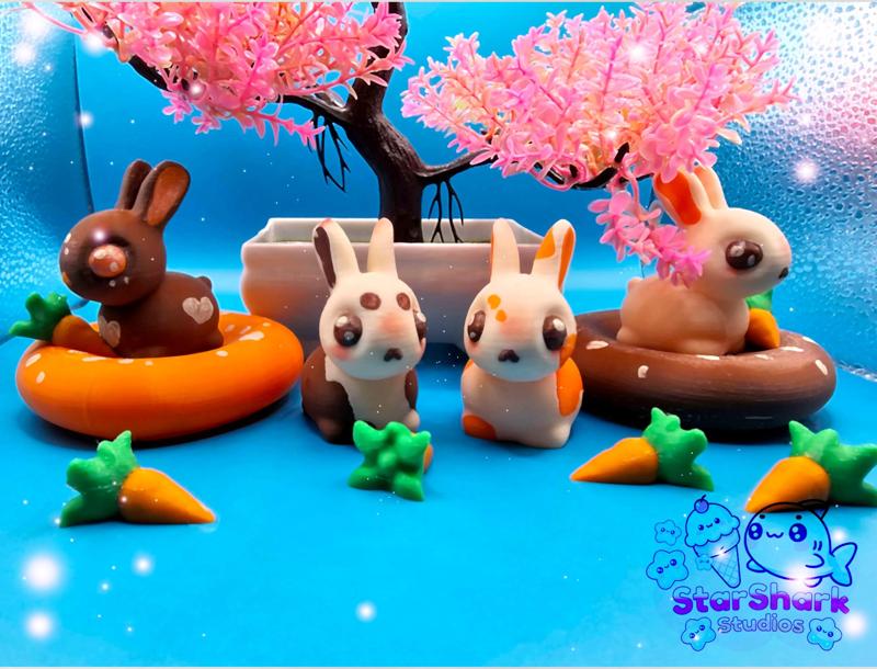 Bunny's Bed & Breakfast Rabbit Kawaii Cottage Core Animal STL
