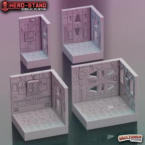 Hero-Stand Display Plinths - Starcruiser (Square)