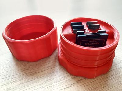Threaded SD Card Holder