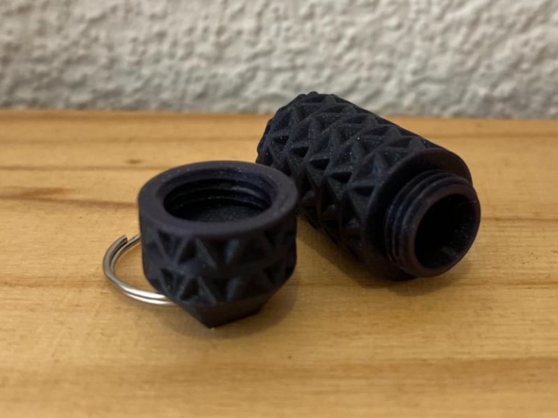 Pillbox Keychain