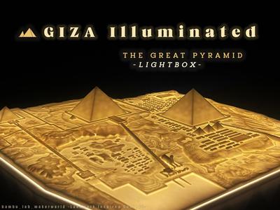 Giza Illuminated - The Great Pyramid Lightbox 