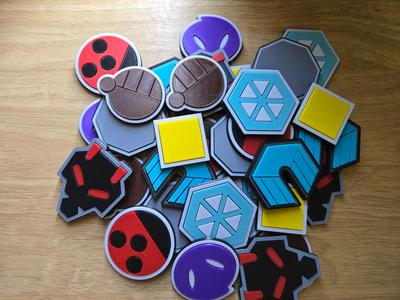 Johto Gym badges