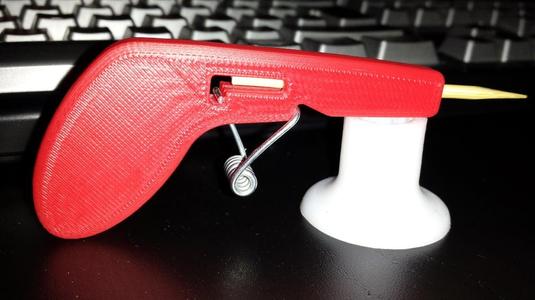 (v2) The Clothespin Pocket Pistol "3d printed!" V2