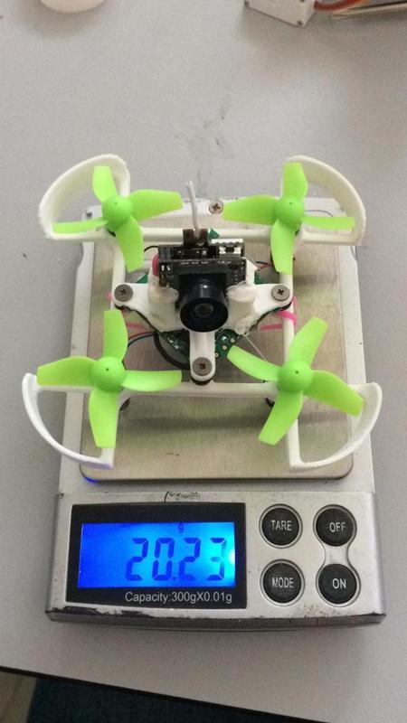 Improved Tiny Whoop / Inductrix / E010 FPV frame 3 grams.