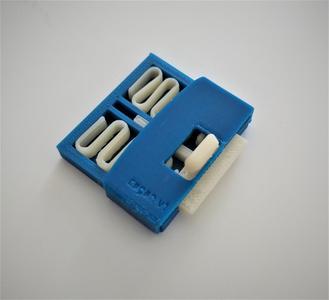 micro spring door lock / latch