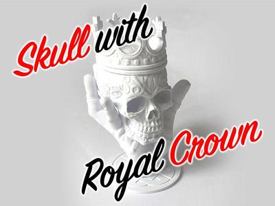 Skull with royal crown