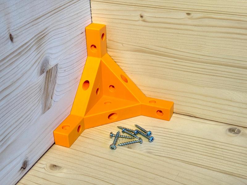 3D corner bracket - super reinforced