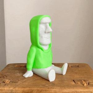 Moai Phone Holder - Multiparts - No supports