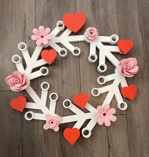 Building Bricks Wreath Rose