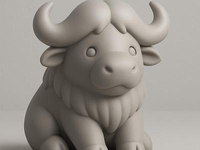 Seated Buffalo