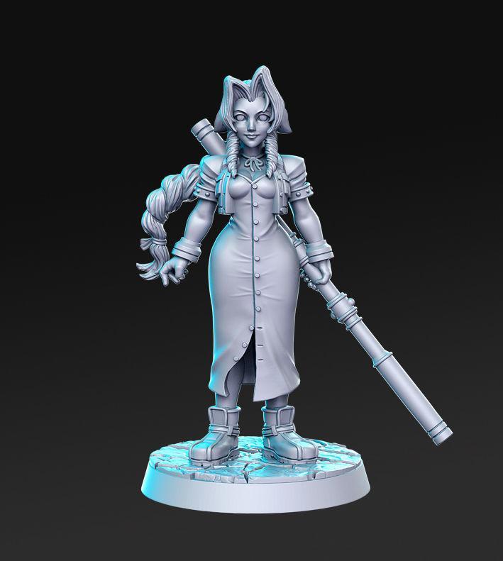 Aerith Gainsborough Final Fantasy 32mm Pre-supported