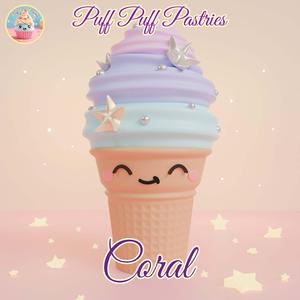 Kawaii Ice cream Coral