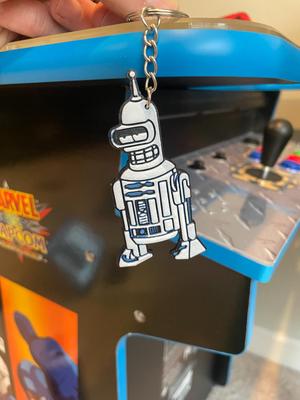 R2D2 Bender Keychain / Futurama / Starwars