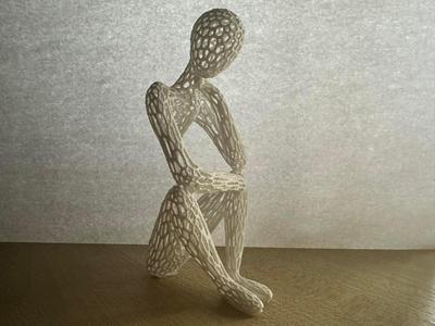 Voronoi Ethereal Suspension - Sculpture (Celestial Resonance)