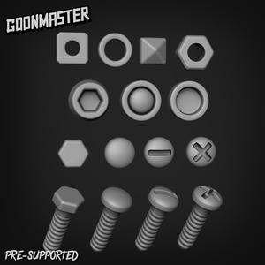Basing Bits 154 - Screws Nuts and Bolts