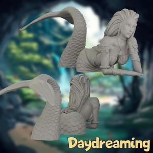 The Lonely Mermaid | Daydreaming |Pre-supported mini |120mm & 75mm|