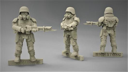 Feudal Guard Contamination Mini - 28mm Scale Miniature