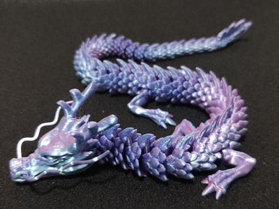A stunning Chinese dragon, complete with whiskers