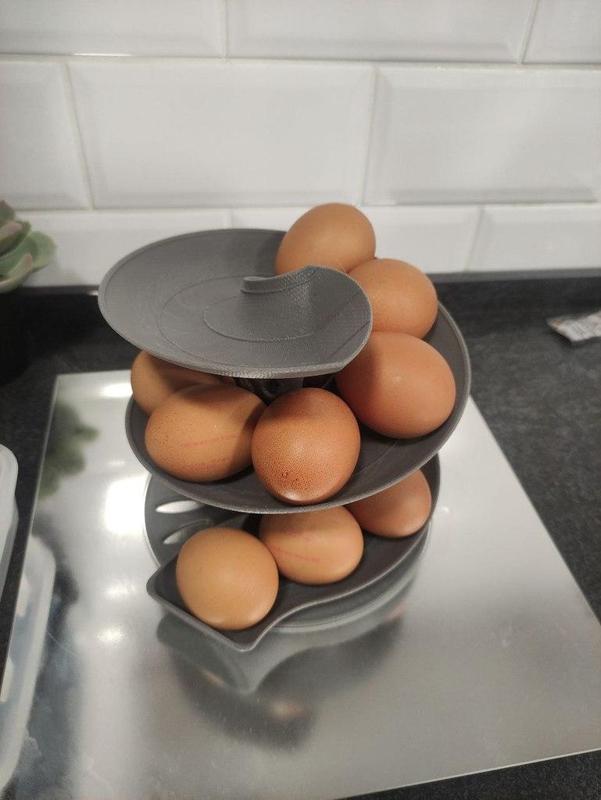 Helical and rotary Eggs dispenser