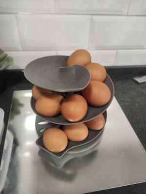 Helical and rotary Eggs dispenser