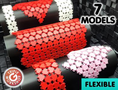 Flexible Heart Fabric ♡ 7 Models