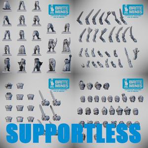 Modular humanoids - Supportless & Easy to print - for FDM and resin