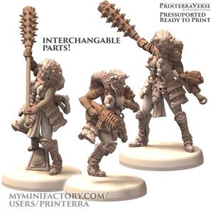 034 TECHNOPUNK CyberOnis Space Oni Female Samurai Scifi Infinite