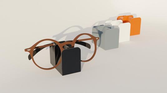 Compact eyeglasses holder