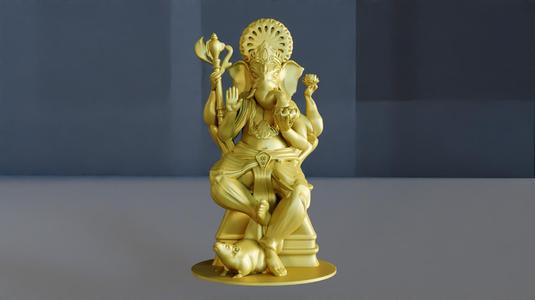 Ganesh ji idol statue stl