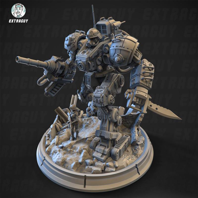 Iron Joe  Fighting Mech Static Set 100mm