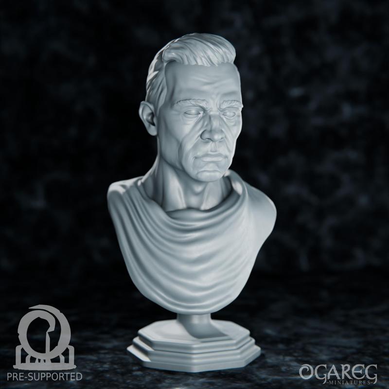 Godfrey Academic Bust, presupported