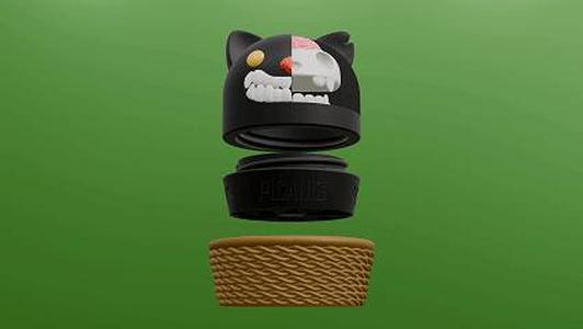PICANIS - SKULLCAT MAGNETIC GRINDER - ORING / THREAD 2 VERSIONS