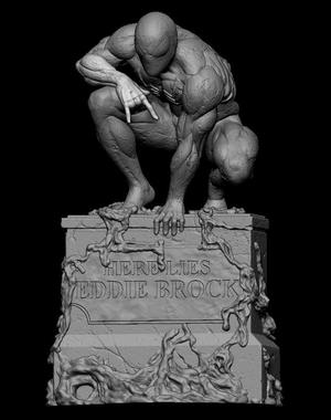 Spiderman Symbiote Statue