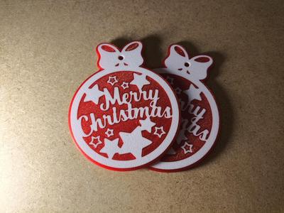 Merry Christmas Ornament – Two Versions for Any Setup