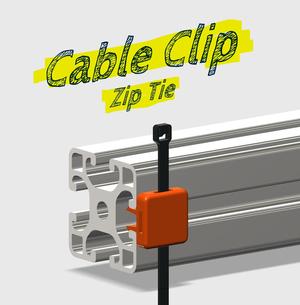 FLAT CABLE CLIP for aluminum profiles